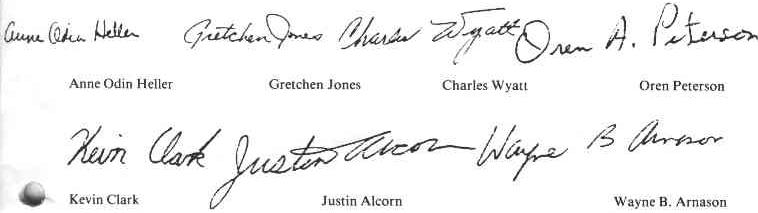 Committee Signatures